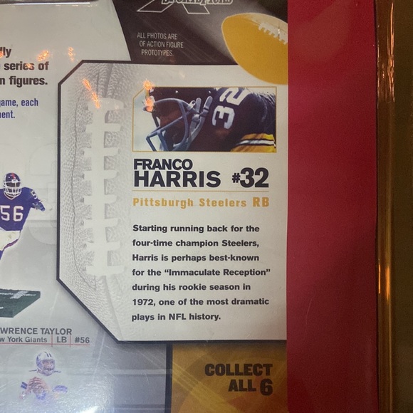 SEALED VARIANT 2005 McFarlane Legends NFL Pittsburgh Steelers Franco Harris #32 - Picture 9 of 10